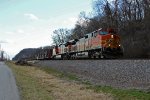 BNSF 4489 Sits on the rail train.